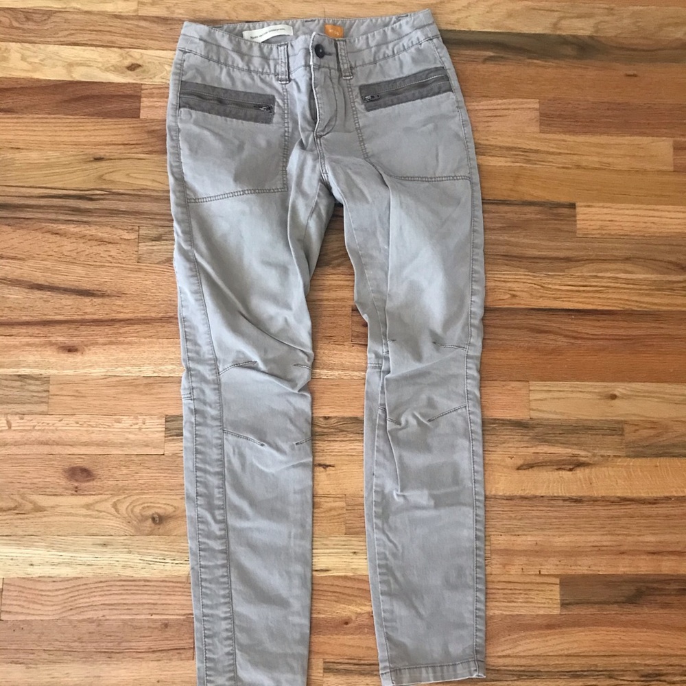 Anthropologie khaki skinny jeans